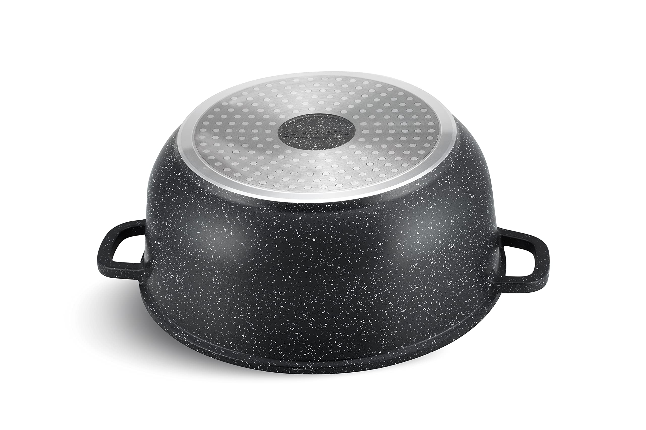 Garnek – garnek 28 cm, powłoka nieprzywierająca, powłoka ceramiczna i marmurowa, odporny na wysokie temperatury, nadaje się do wszystkich rodzajów kuchenek, garnek indukcyjny (6,8 l)