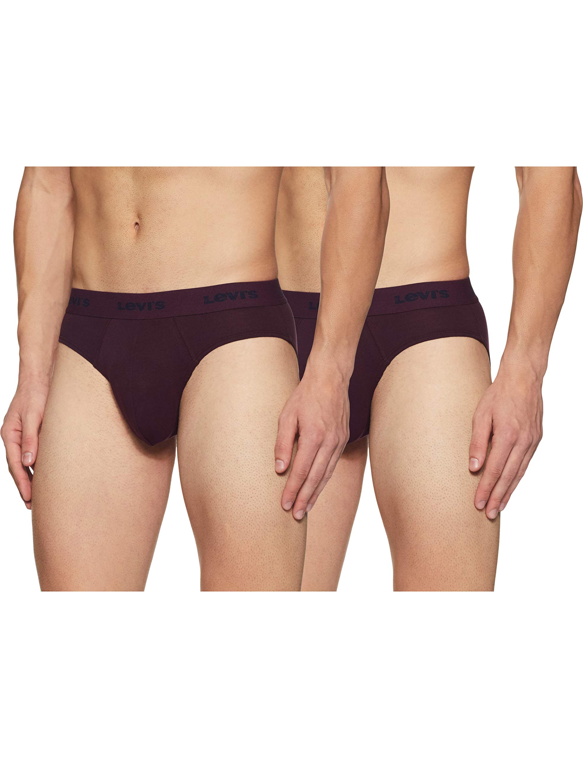 levi's 002 Men's 100% Pure Cotton Solid Brief - Low-Rise, Outer Elastic Waistband (Pack of 2)-picture-23