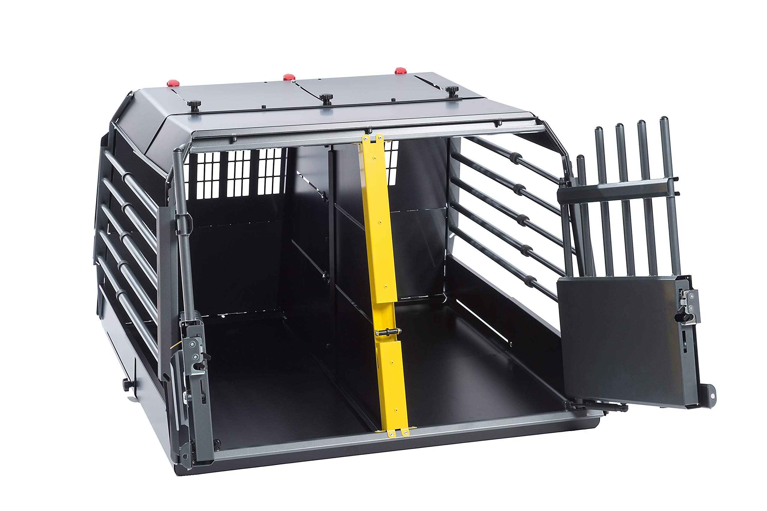 Hunde Transportbox VarioCage XXL Doppelbox, Kleinmetall, für große bis sehr große Hunde im Auto