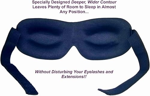 Miniatura 4 de Sujetador de pestañas, cubierta protectora 3D para máscara de dormir para extensiones de pestañas, color negro, paquete de 6