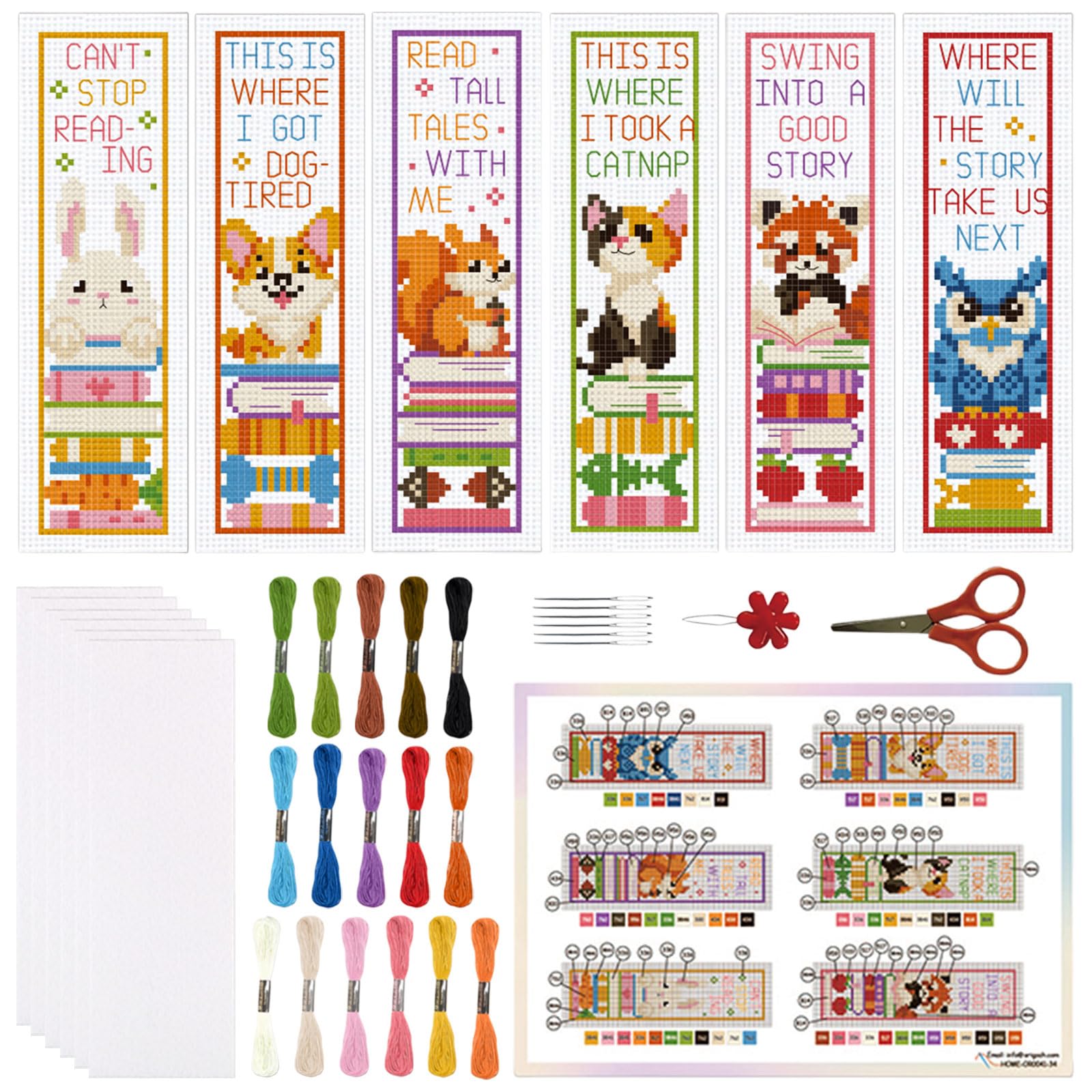 Cross Stitch Bookmark Kit - Dragon Design for Beginners -12 Cross Stitch Bookmark Kit - Dragon Design for Beginners -12