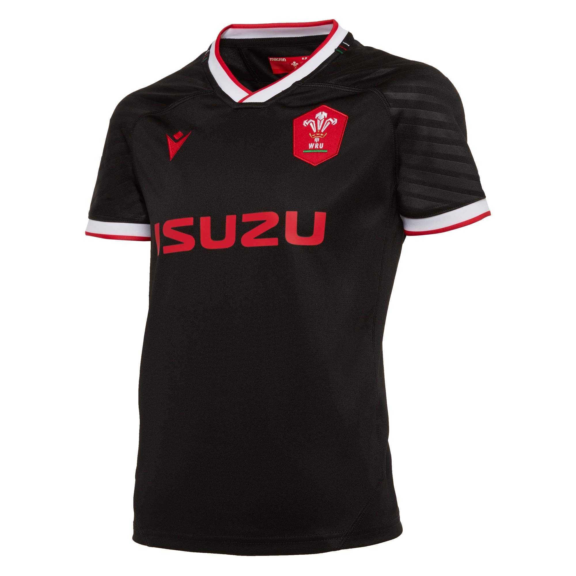 Macron 58125440 Wru M20 WRU M20 Maillot Alternate Poly Replica Ss Jr, Noir, Jl Homme