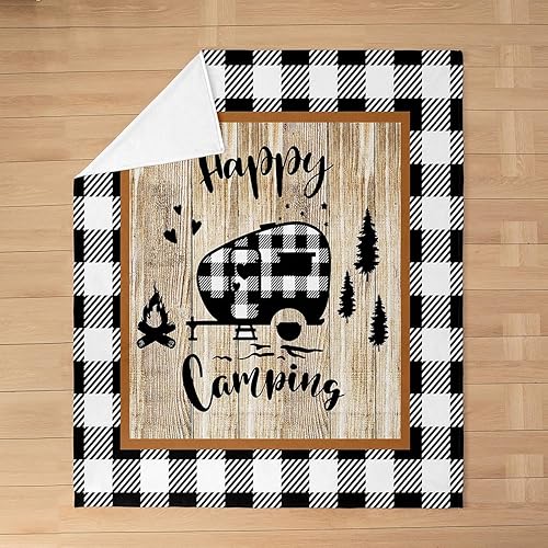 Vista 16 de Manta de cama de arte abstracto Grunge para niños, color verde azulado y naranja, manta de forro polar desordenada con pintura de óxido, manta Multi