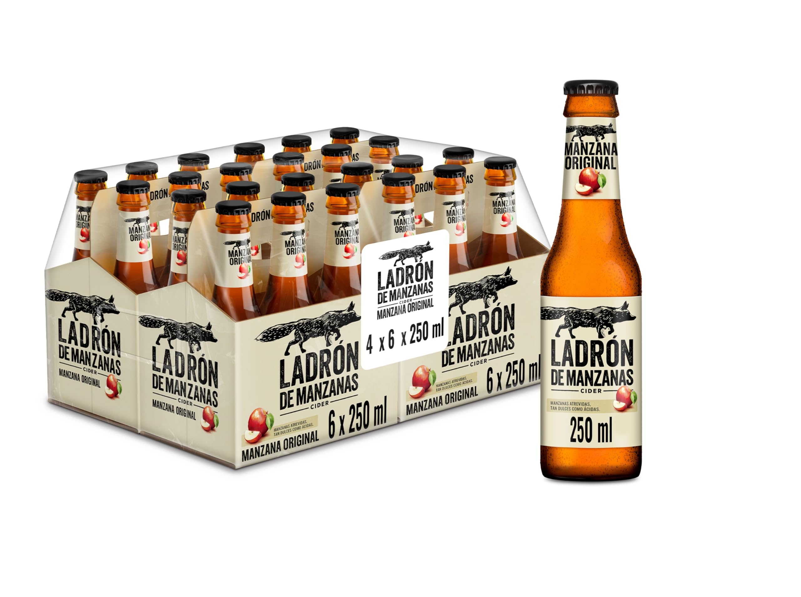 Cider LAdrón de Manzanas Original 24x25cl (Pack 24 Flaschen)