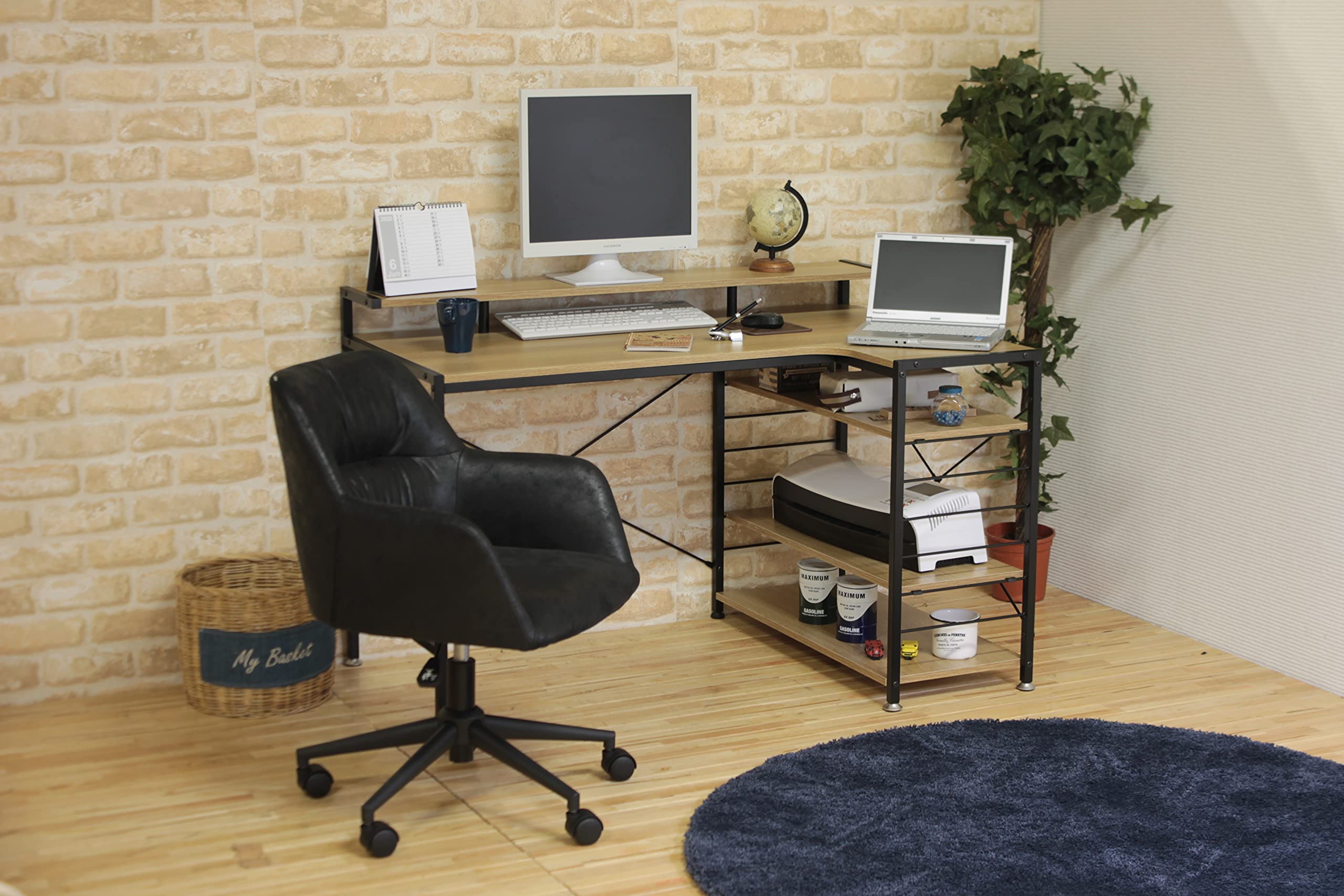 Amazon | パソコンデスク インバートデスク JJD-120 ワークデスク