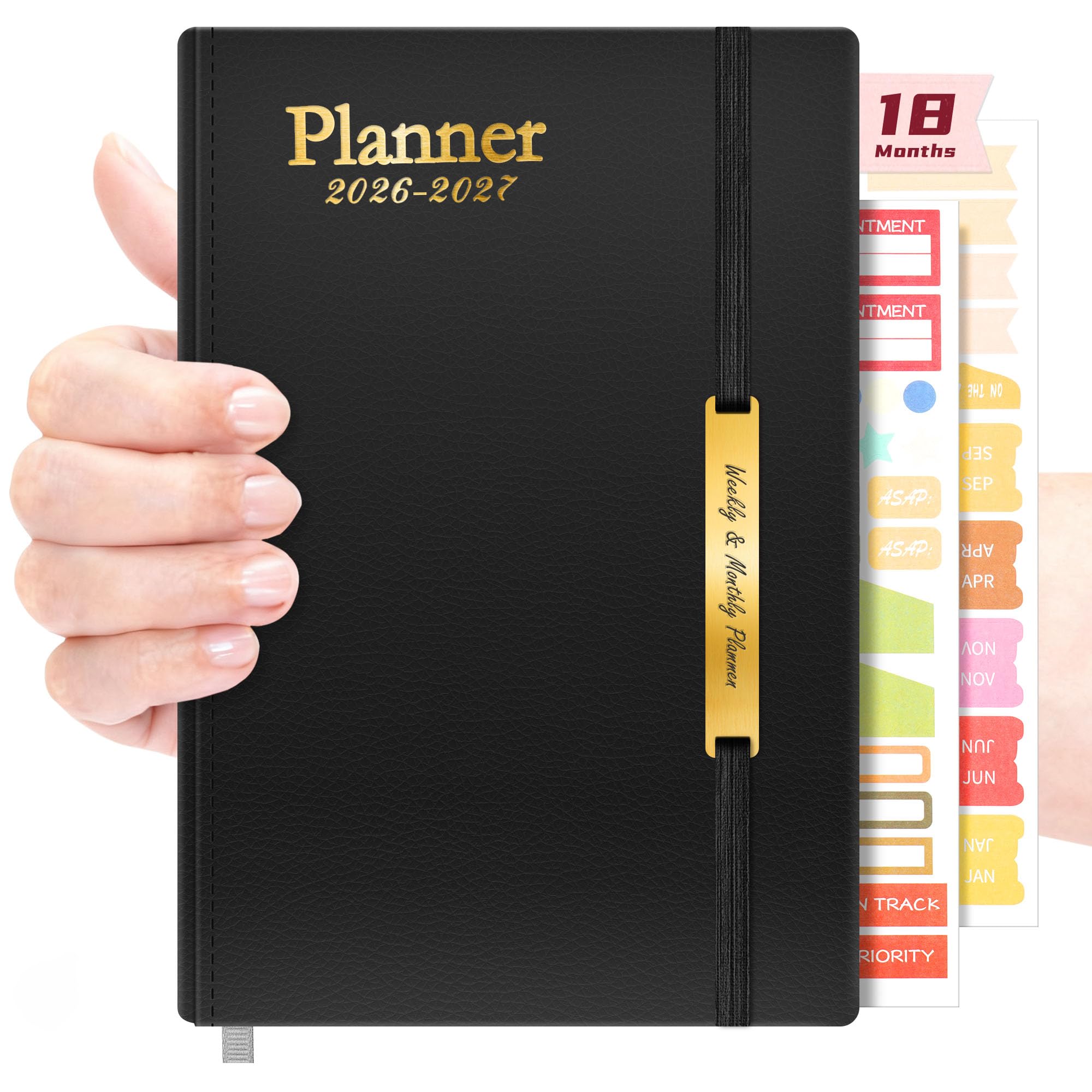 Goodaily 2026 Diary A5 Daily & Weekly, Jul 2026 – Dec 2027, 18-Month Planner with Weekly Spread, Daily Sections, Monthly Overview & Water Intake Tracker