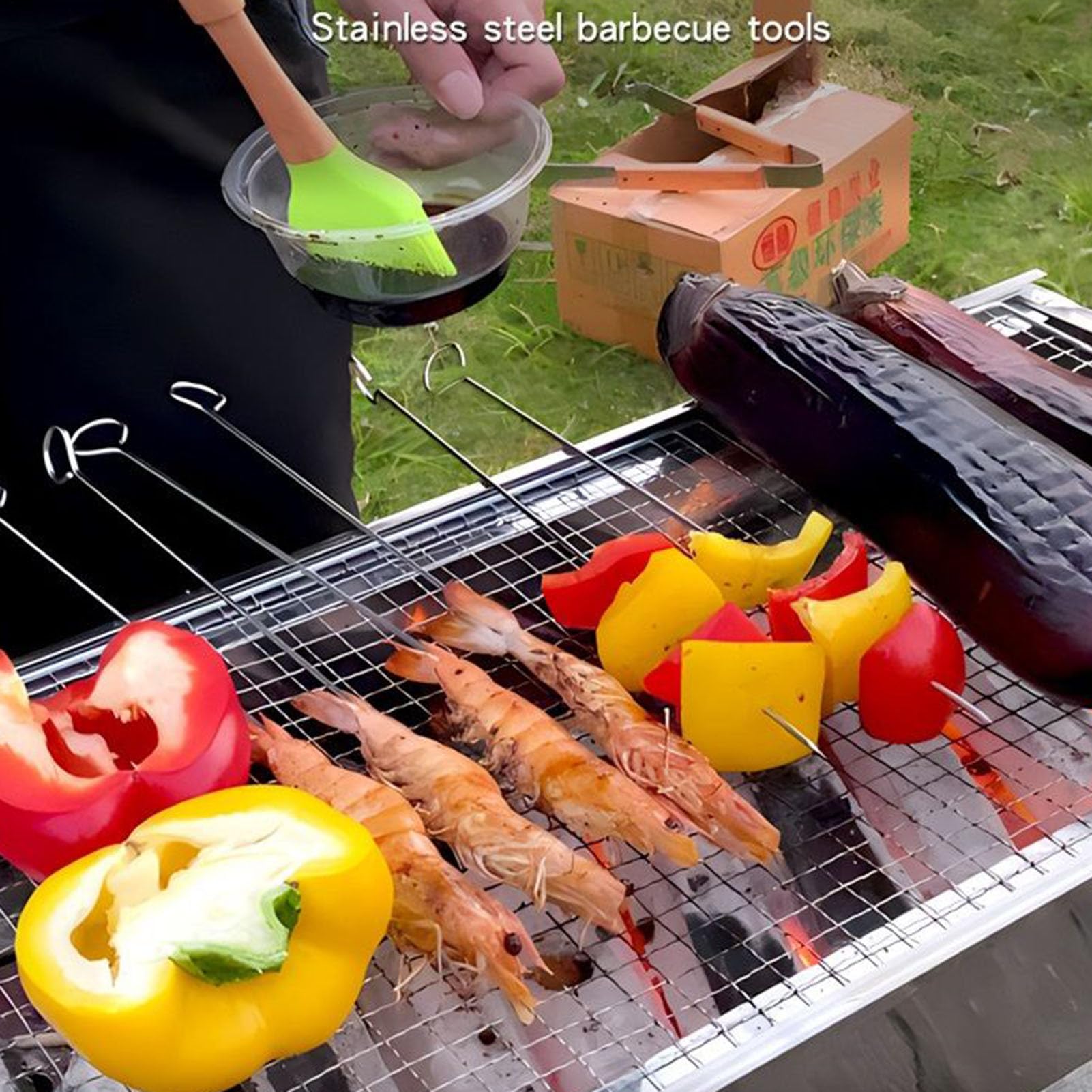 Set Di Utensili Per Barbecue Per Griglia BBQ In Acciaio