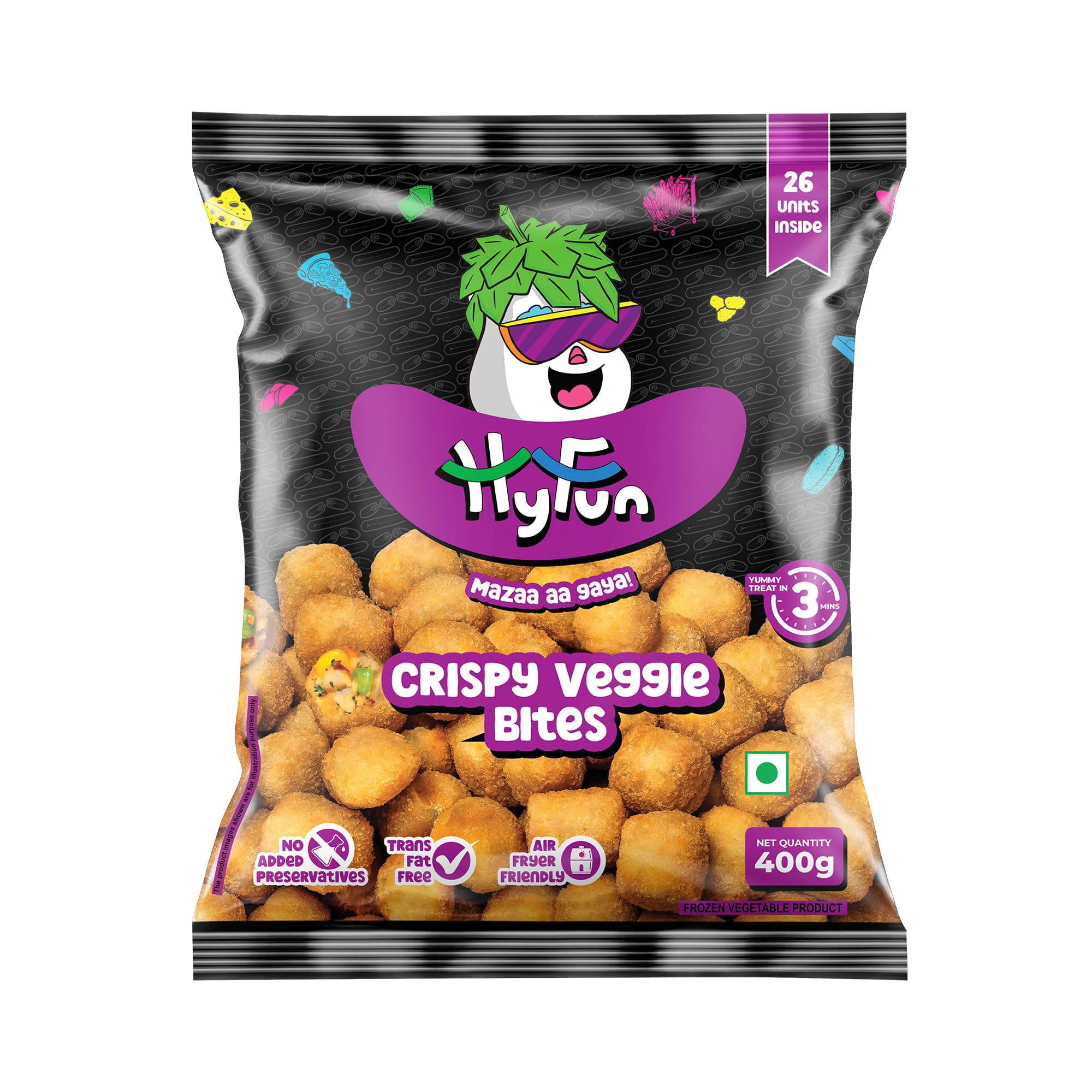 Hyfun Crispy Veggie Bites, 400gm