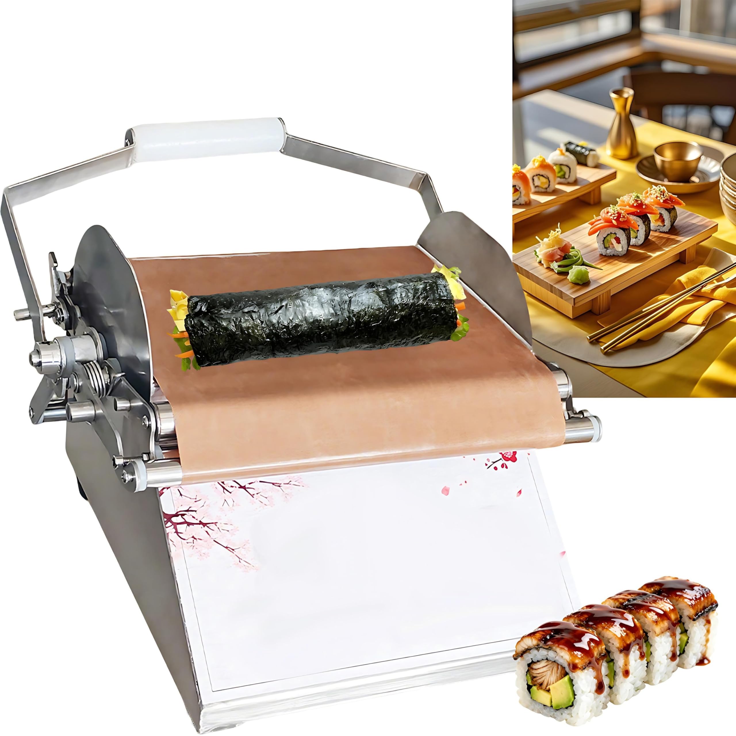 Kit de moldes de bolas de arroz para sushi, acero inoxidable, perfecto para uso comercial, tamaños de 25 mm, 35 mm, 45 mm, distribución uniforme de la fuerza, antiadherente para carritos de alimentos