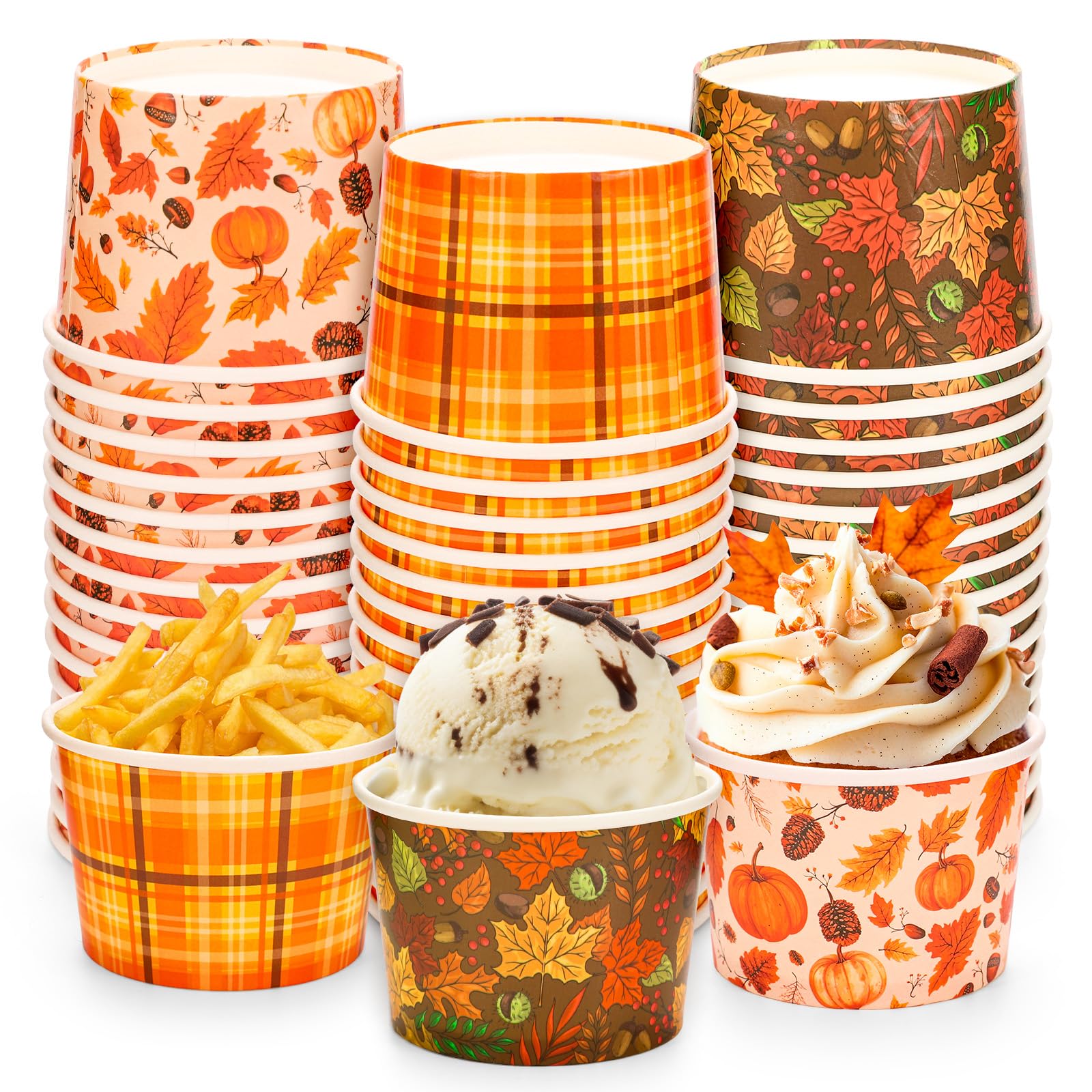 Gobelets jetables pour table de Thanksgiving et fête de la récolte