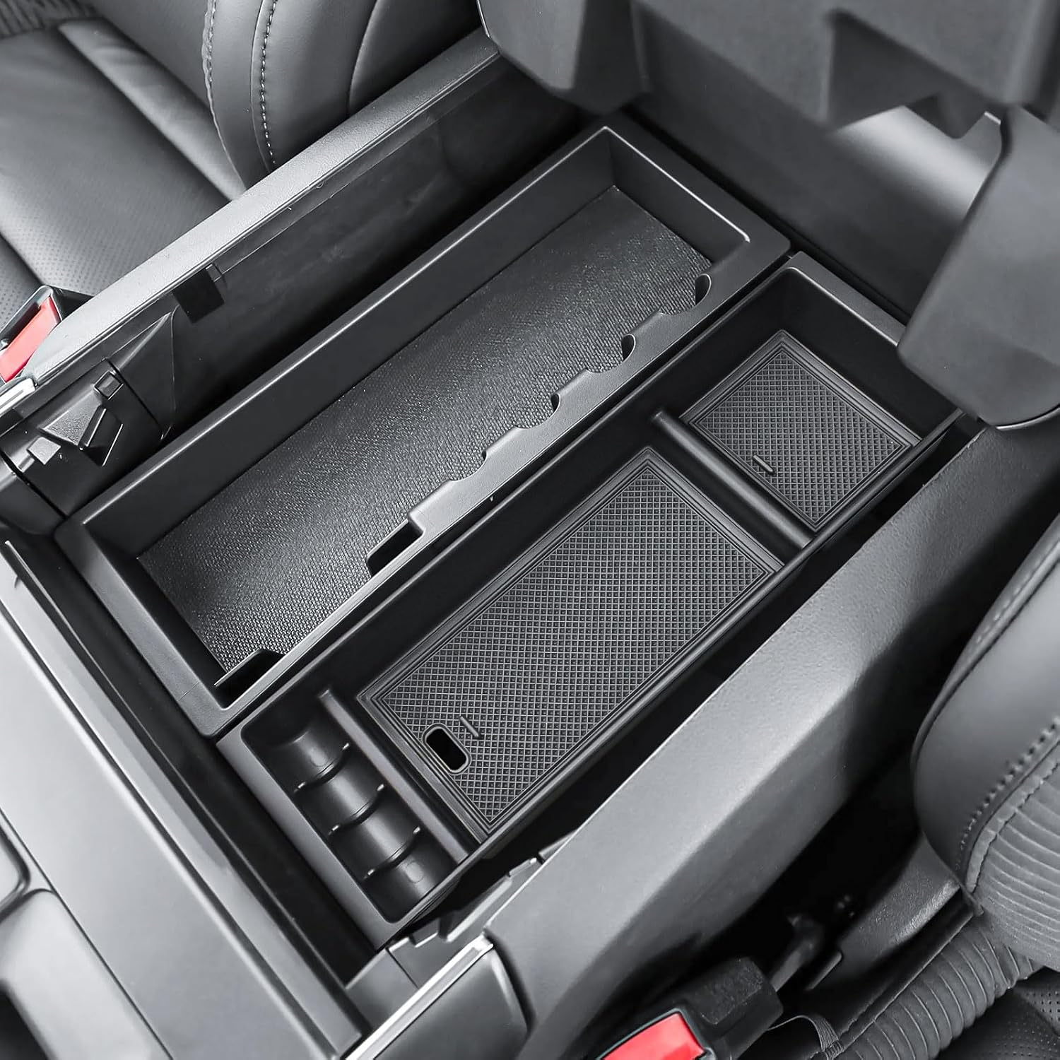 Center Console Organizer and Center Console Compartment Cover Fit Ford F150 Accessories 2024 2025 2026 & F150 Lightning,Center Console Tray for F-150 Interior Accessories