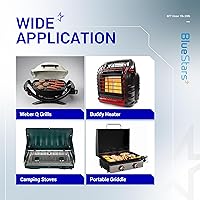 Vista 8 de Adaptador de manguera de propano BlueStars de 6 pies de 1 libra a 20 libras con QCC1/Type1 para tanques de propano de 5 a 40 libras, para parrilla