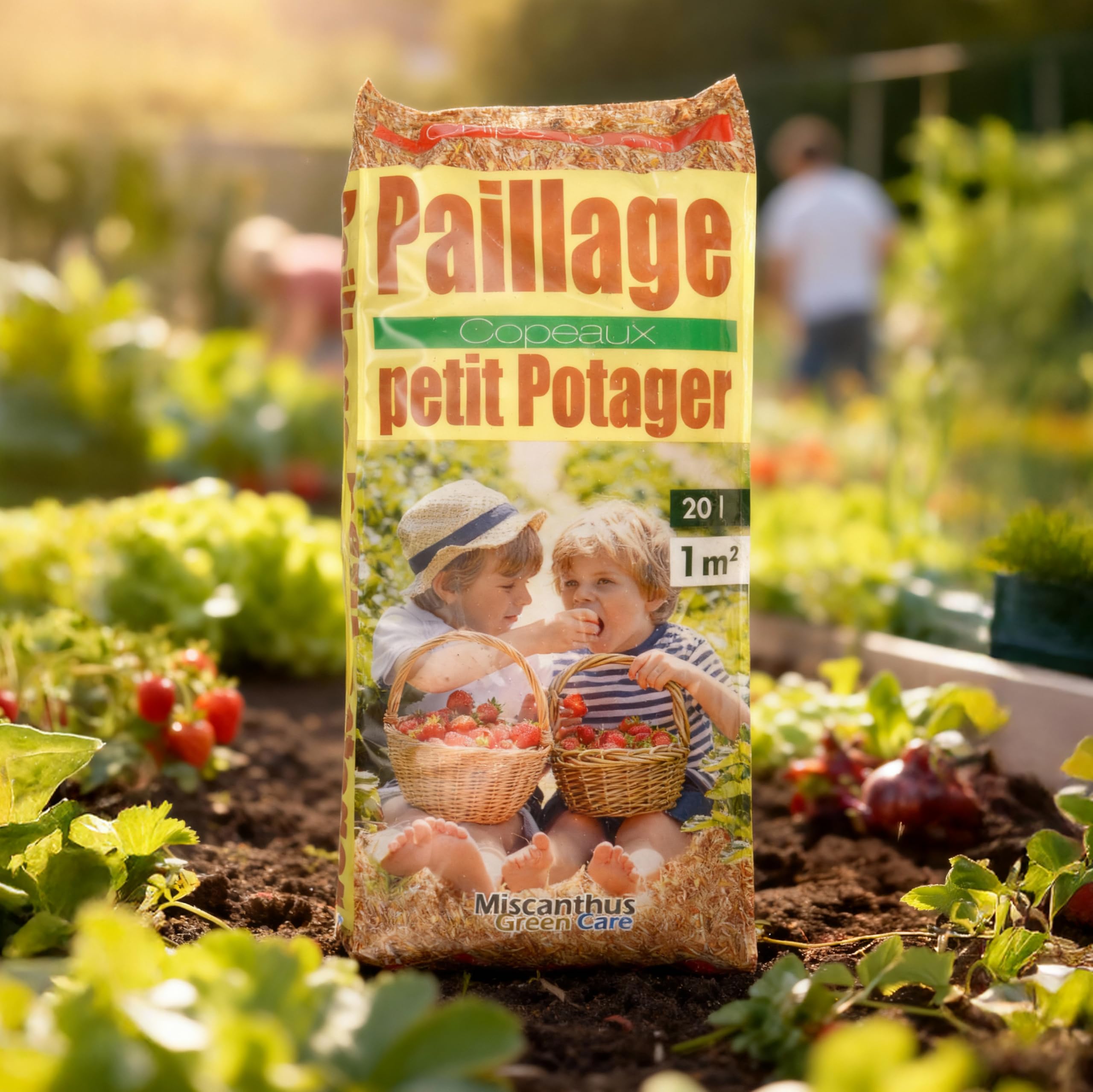 Paillage Petit Potager® Copeaux de Roseau 20L Paillis Naturel Anti-limaces 2 Sacs