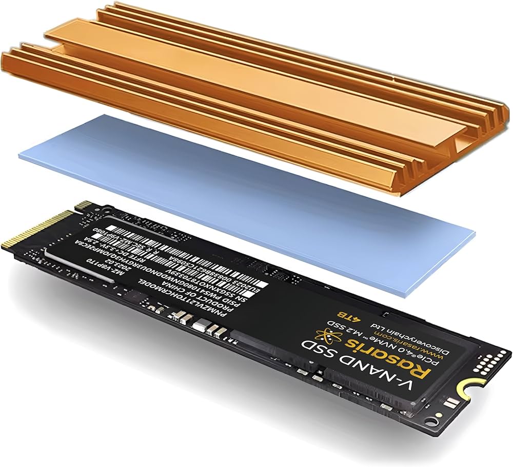 内蔵型SSD Hanye 4TB PCIe 4.0 NVMe M.2 SSD NVMe M.2 2280 SSD, 4TB, PCIe 4.0, up to 7,300 MB/s read, up to