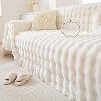 Vista 96 de VClife funda boho de sofá de felpilla para sofá seccional, funda antideslizante para sofá de 2 plazas, protector para mascotas con borlas, funda