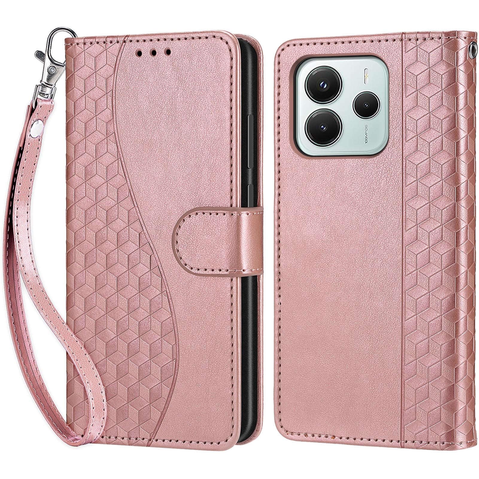 TOMYOU Cover Portafoglio Per Xiaomi Redmi Note 14 4G - Custodia Flip Antiurto In Ecopelle Grigia Con Slot Carte E Supporto - 2