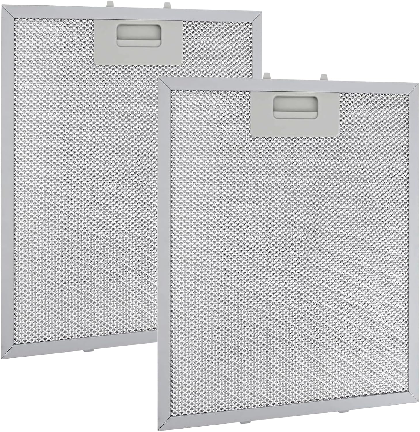 2 pièces Filtre à Graisse Métallique, Filtre Hotte 32cm x 26cm Aluminium Lavables Grille U