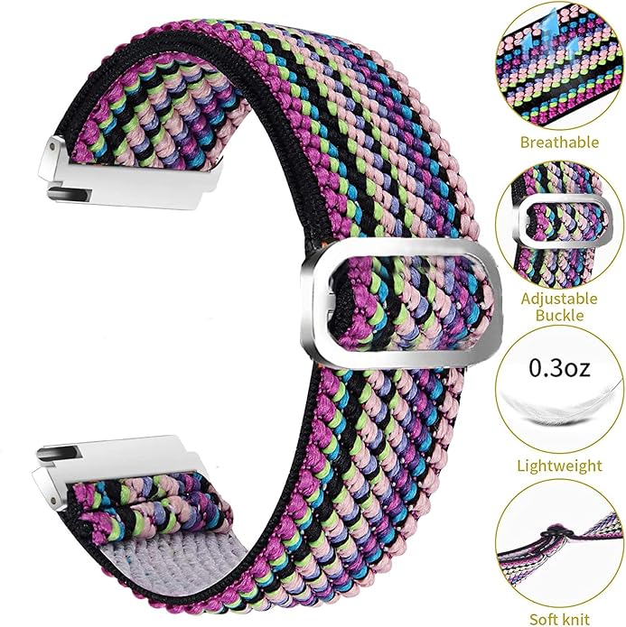 Correa para Smart Watch BIGGERFIVE BW01 BW02 22mm Nylon Elástica miniatura 4