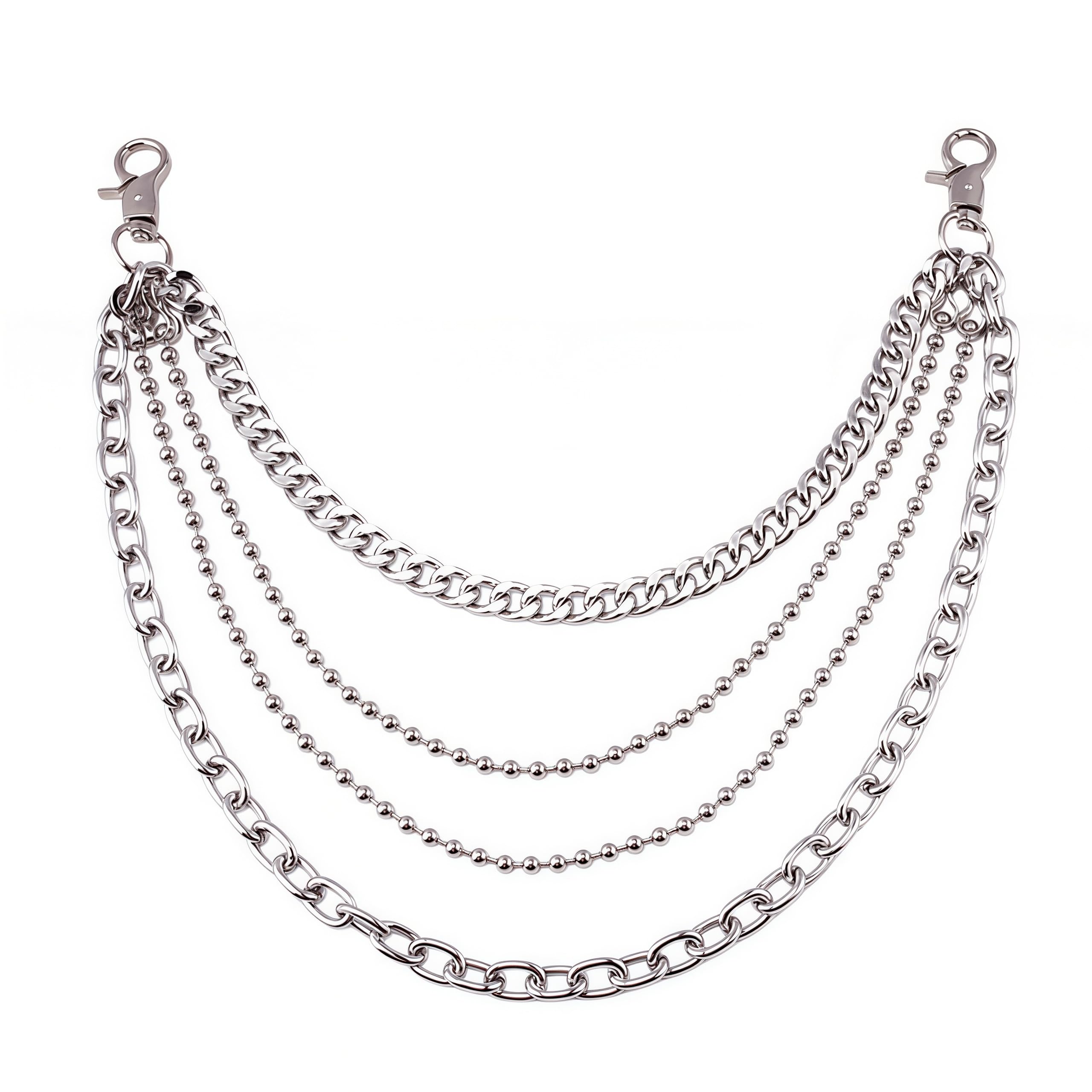 Wallet Belt Chain for Men Women, Punk Gothic Pants Jean chains