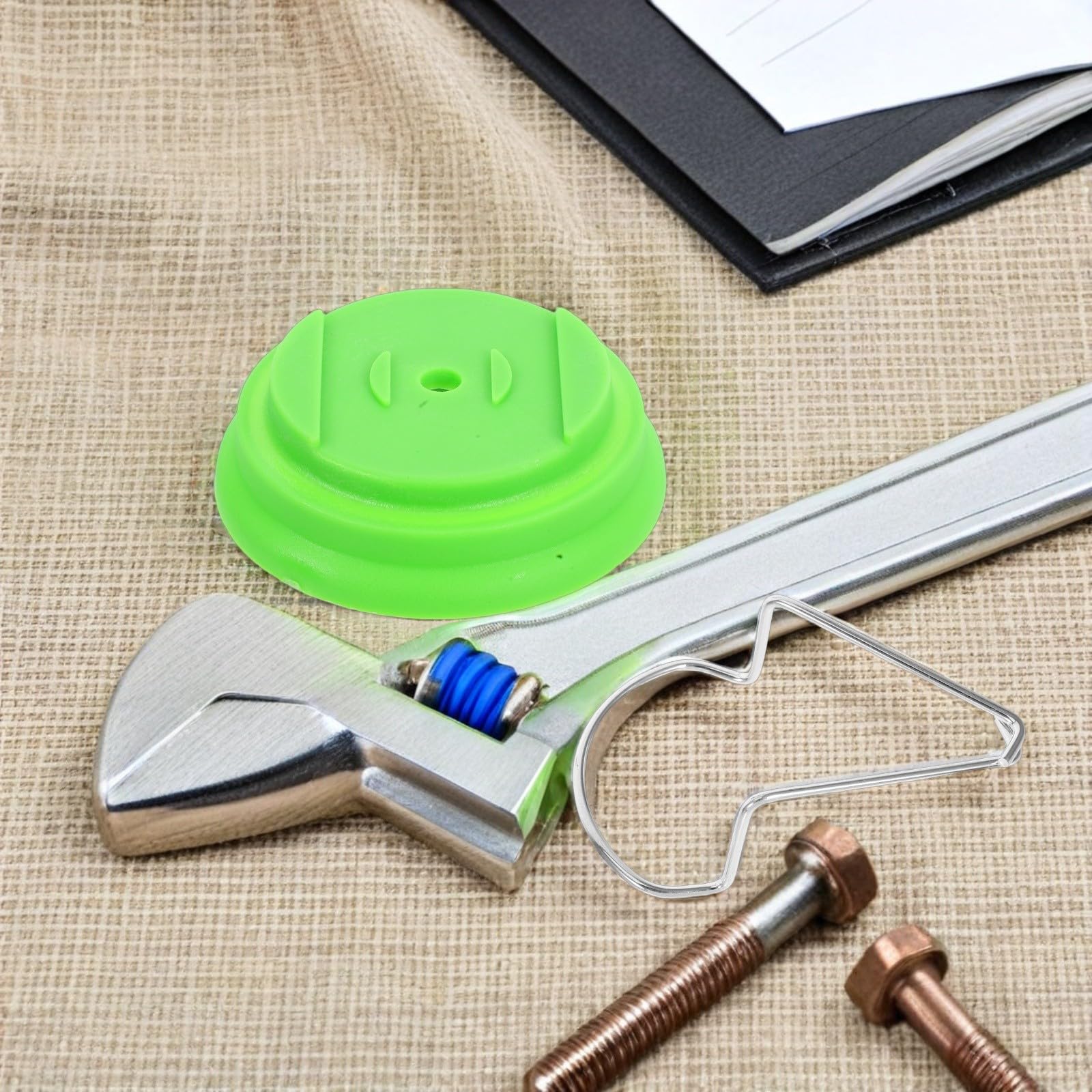 Kit de 4 piezas de repuesto para recortadora de hilo inalámbrica con tuerca de recortadora de césped, arandela, tornillo y cubierta de base, accesorios para mantenimiento y reparación de