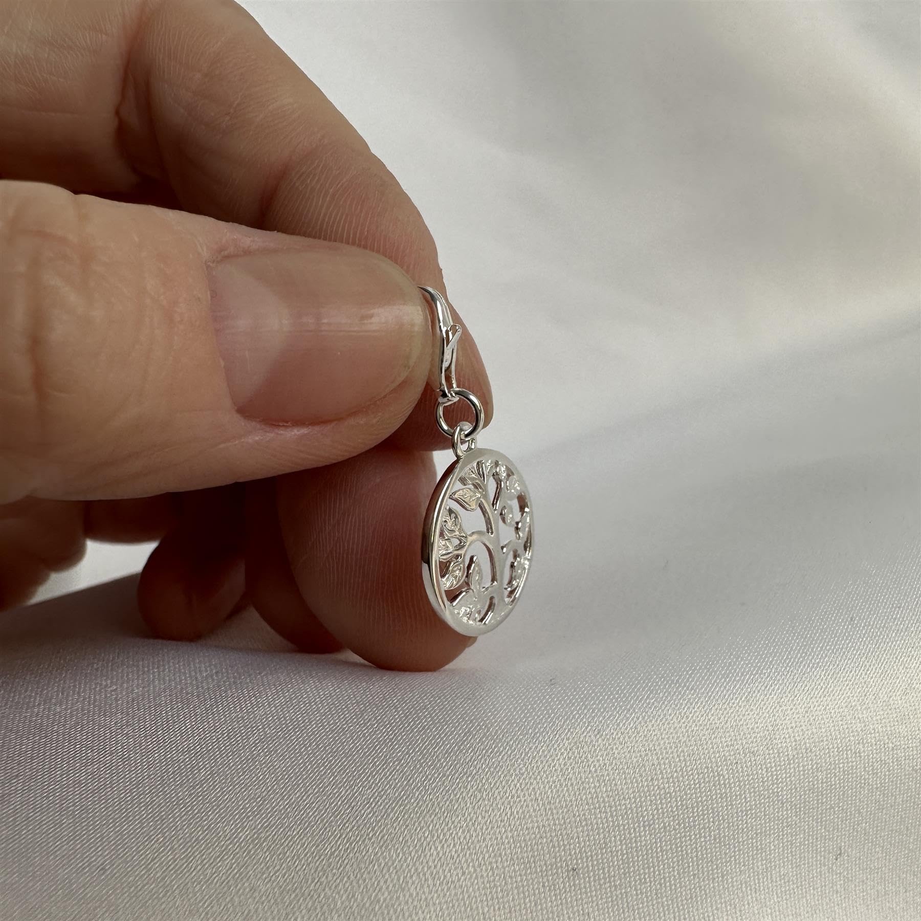 Charm Arbre en Argent 925/1000 Attache Mousqueton