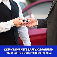 Vista 4 de Rollable Key Case, Roll Up Key Organizer, Roll Up Key Case, Flexible Durable Vinyl, 50 Keys