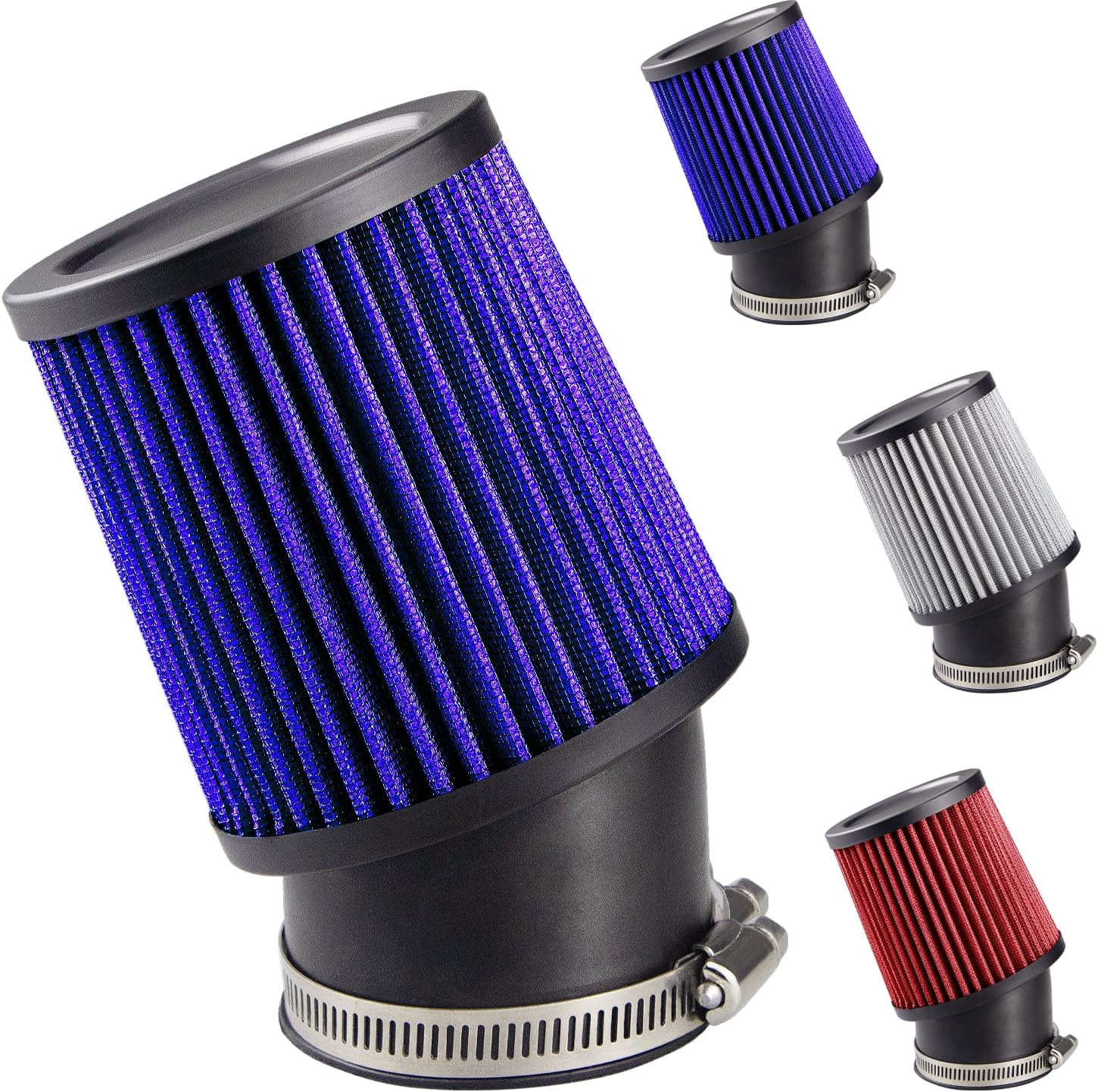 Air Filter Cleaner Replacement Parts Fit For 6.5 HP Honda Clone GX160 GX200 Engine Go Kart Predator 212cc Motorcycle. (Blue)