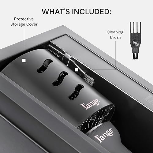 Vista 15 de L'ANGE HAIR Le Volume - Cepillo secador de pelo de titanio 2 en 1, cepillo de aire caliente para secar y peinar el cabello, barril ovalado iónico