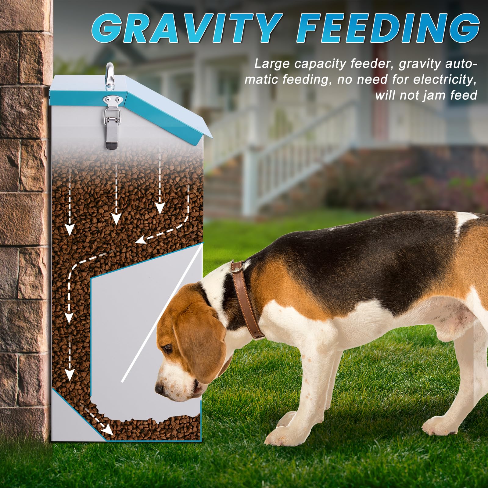 Futterautomat para Hunde y Katzen Automático y Outdoor