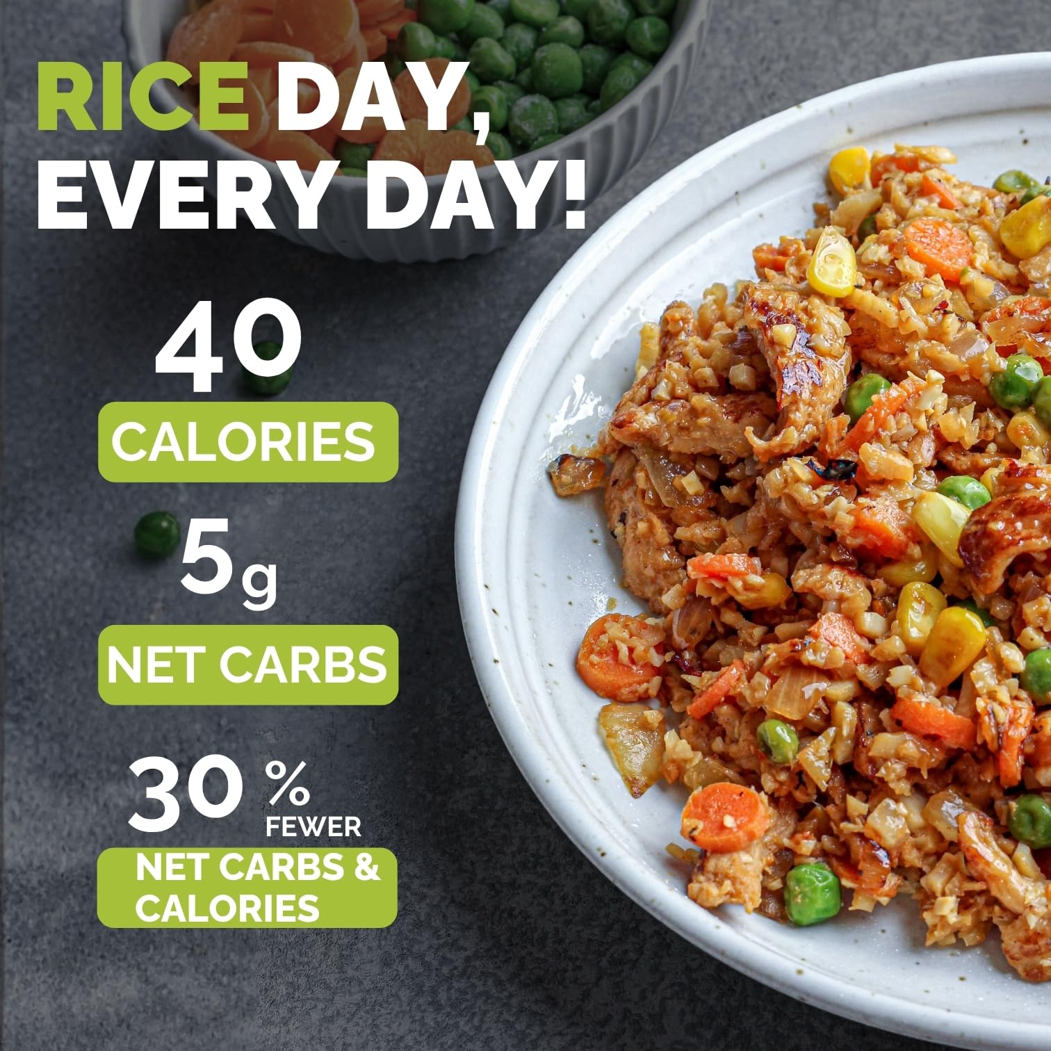 Palmini Spanish Rice | Low-Carb, Low-Calorie Hearts of Palm Rice | Keto, Gluten Free, Vegan, Non-GMO | As seen on Shark Tank | (8 Ounce Pouch - Pack of 6)