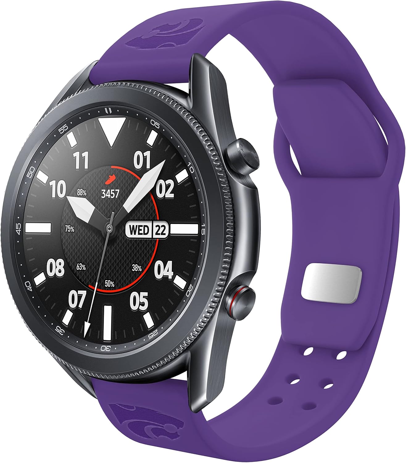 Affinity Bands Kansas State Wildcats Engraved Silicone Sport Band Compatible with Samsung Galaxy Watch and More