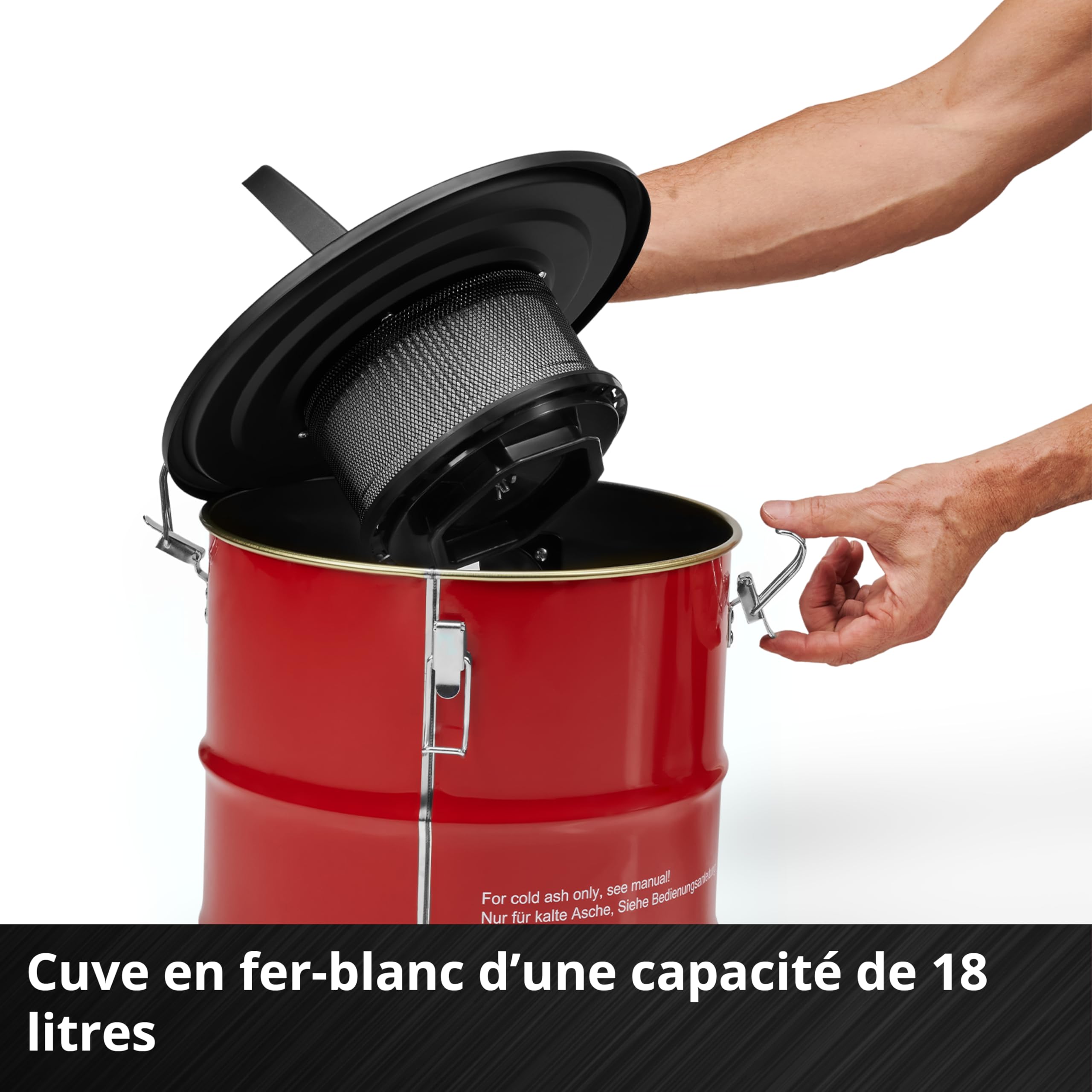 Einhell Aspirateur à Cendres TC-AV 1830 D 800 W 170 mbar 18 l