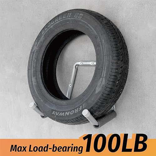 Miniatura 14 de HUHOLE Ganchos de escalera de garaje resistentes, 4 piezas, perchas de escalera de montaje en pared negras con brazo jumbo de 13.6 pulgadas