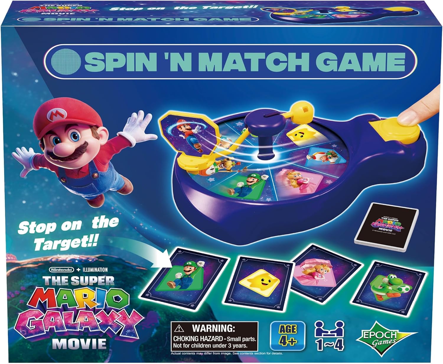 EPOCH Games Super Mario Galaxy Movie Spin 'n Match Game