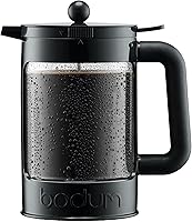 Bodum Bean 51oz Cold Brew Coffee Maker French Press Black - Smooth Less Acidic Iced Coffee