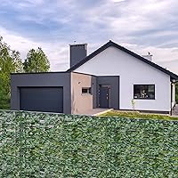 Vista 3 de Giantex Valla de privacidad artificial de hiedra sintética, 95 x 40 pulgadas, seto artificial, pantalla de pared de hojas de vid, cubierta