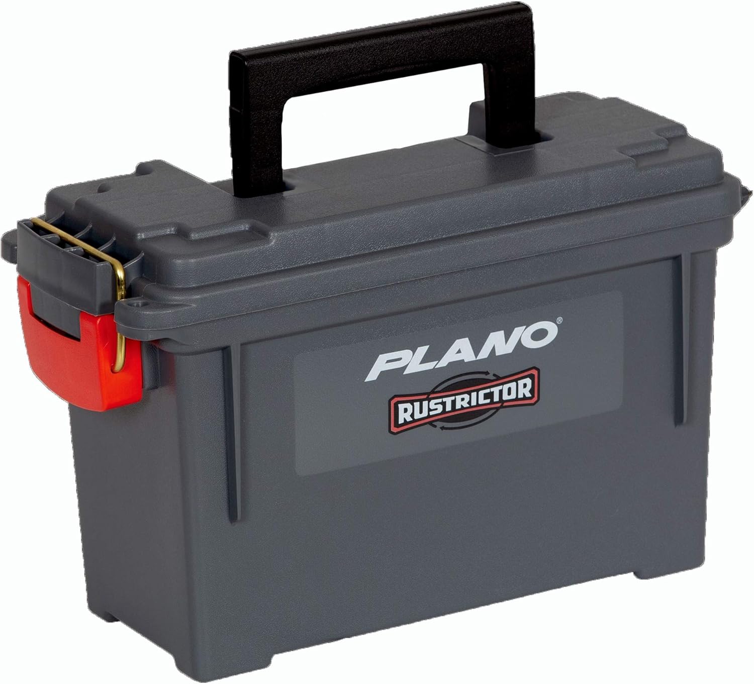 Plano Rustrictor Field Ammo Box .50 Caliber, Gray, All-Weather & Anti-Rust Ammo Storage Box, Medium Plastic Ammunition Box, Waterproof Ammo Can