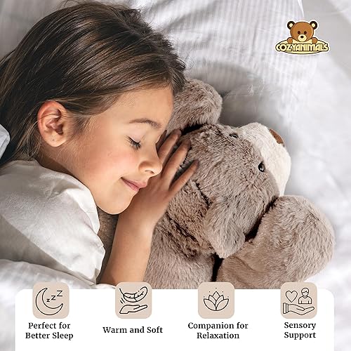 Miniatura 3 de COZYANIMALS - Oso de peluche con peso de 3.5 libras y 20 pulgadas, juguete de almohada de felpa para adultos, adolescentes, niños, Warmies aptos