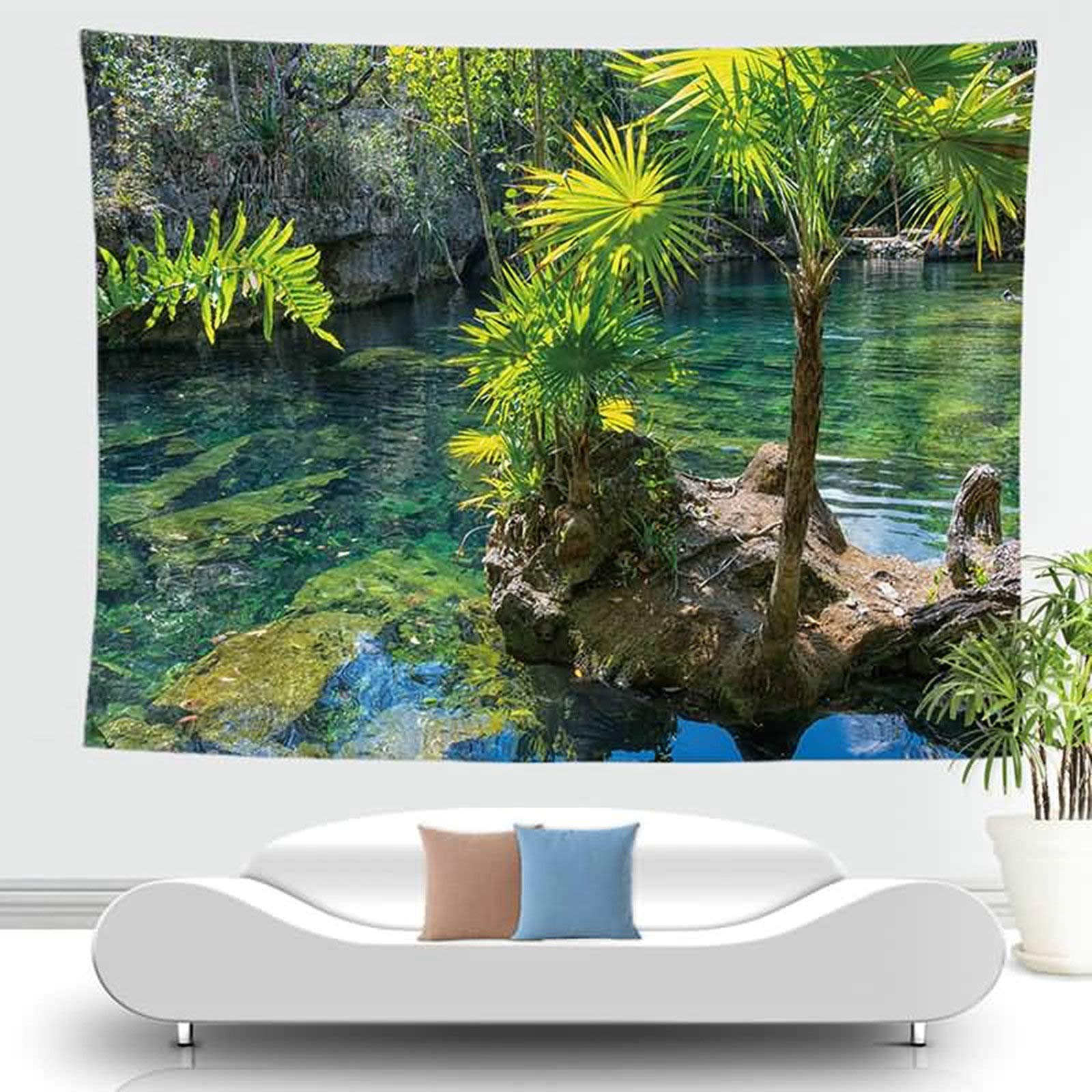 Tapiz decorativo resistente al moho KnSam, poliéster multicolor para pared