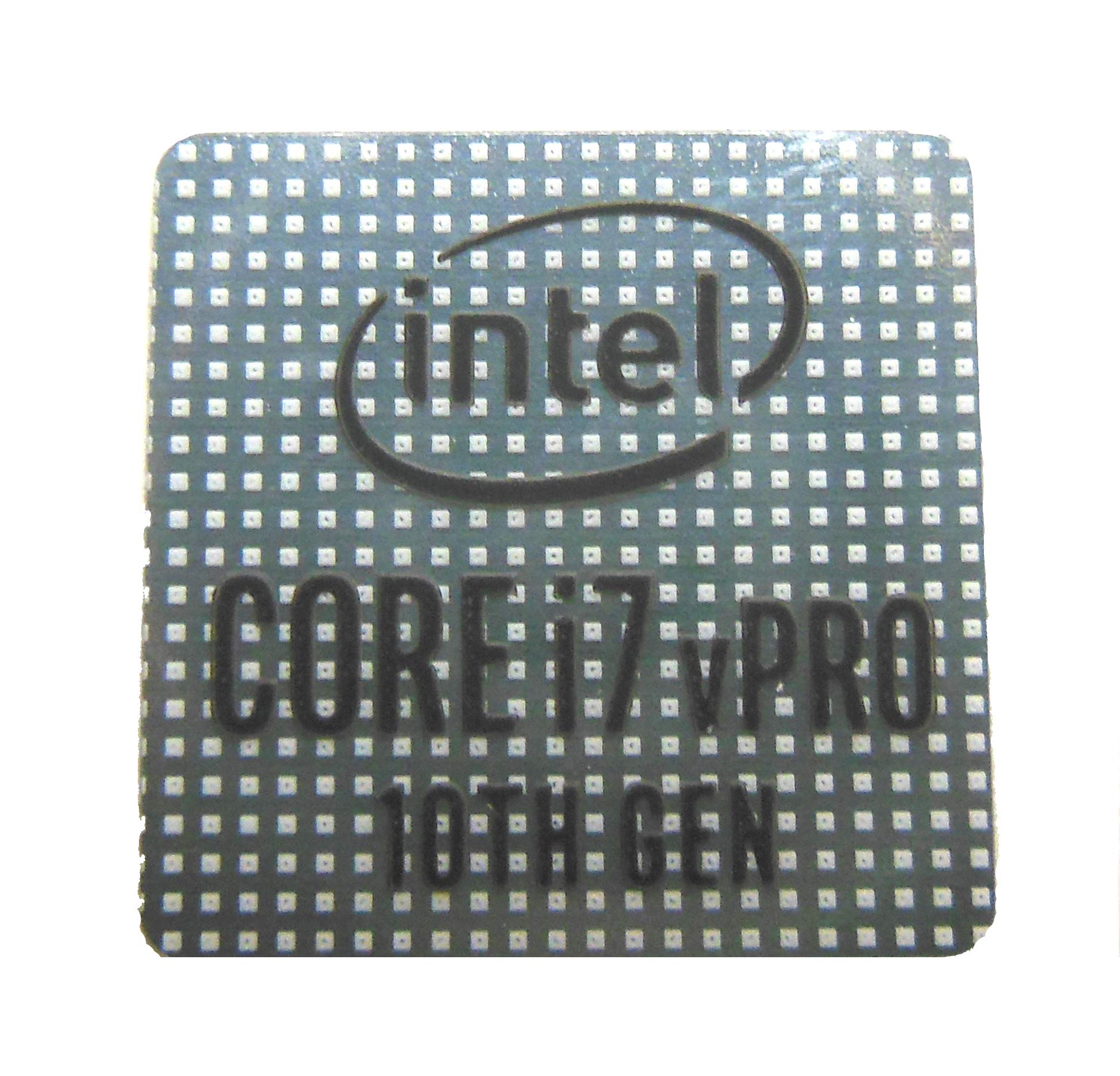 Intel Core i7 vPRO 10th GEN Sticker 18 x 18mm / 11/16