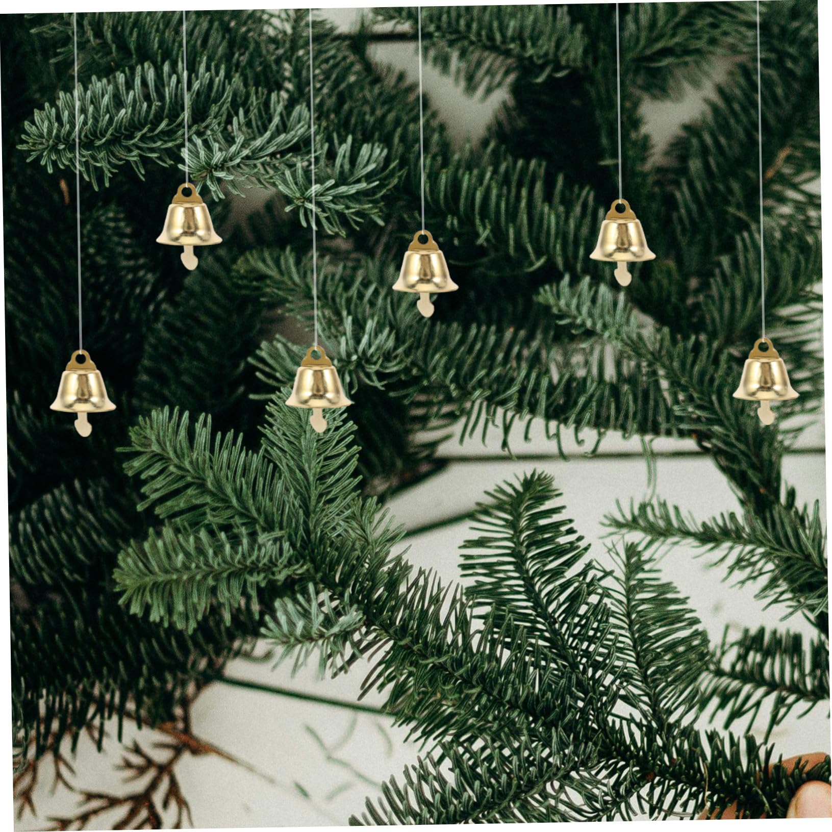 DOITOOL Campanelli Natalizi Mini Ciondolo a Campana 16 Mm Decorazioni Fai Da Te Dorate Per Albero Di Natale Addobbi Natalizi 120 Pezzi Accessori Per Artigianato e Carillon Eolico
