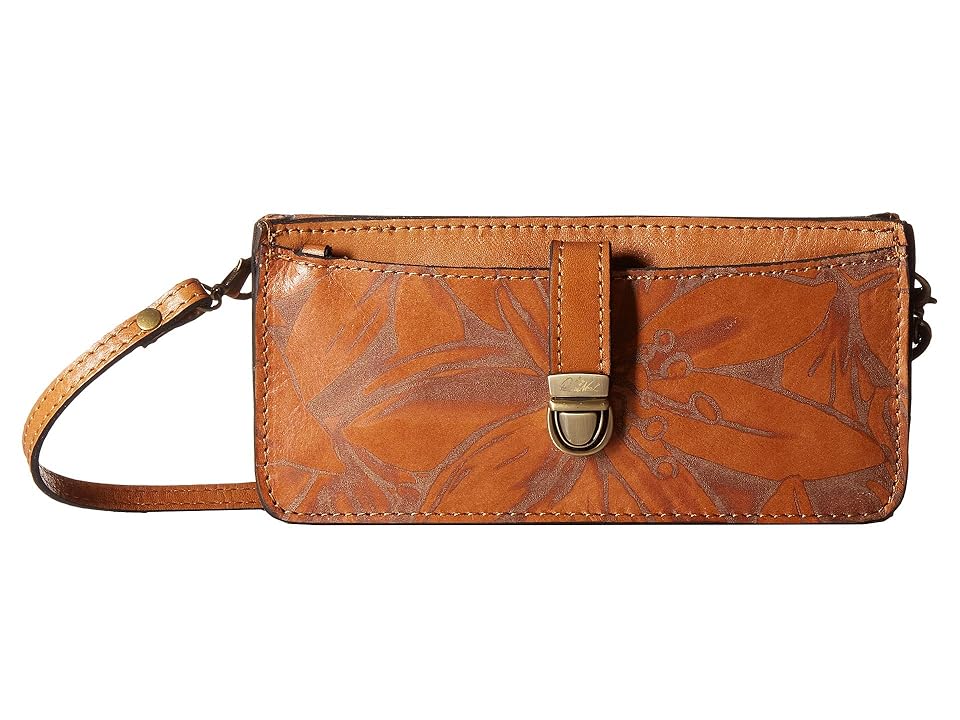 

Patricia Nash Aso Crossbody Organizer (Tan) Cross Body Handbags