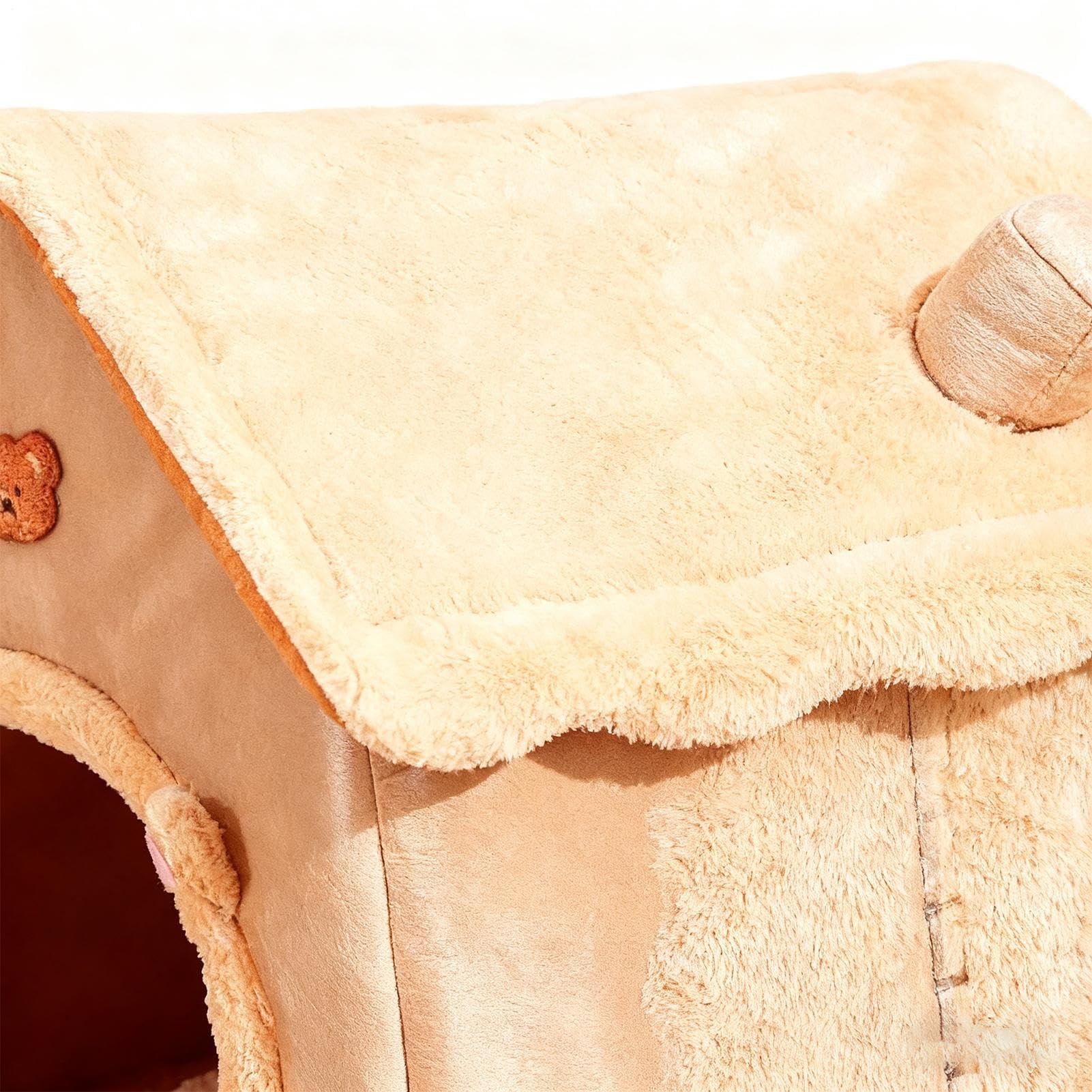 Cama Cueva Para Gatos Refugio Calmante Plegable Antideslizante | Cama Casa para Gatos y Invierno Interior Para Mascotas De Interior Y Perros Pequeños Invierno Dormitorio Sala Balcón