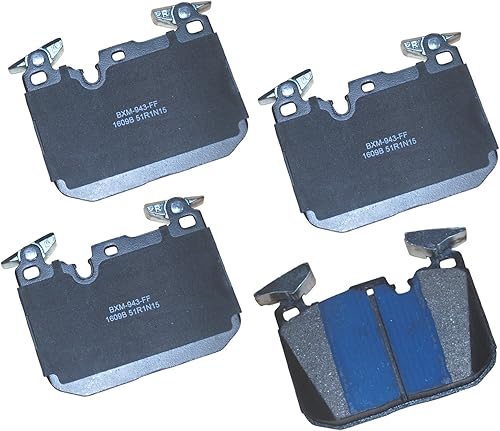 Vista 278 de Bendix Premium SBM8 - Pastillas de freno semimetálicas Premium para modelos seleccionados Buick Special, Camaro, Corvette, Phaeton, Olds F85, Vista