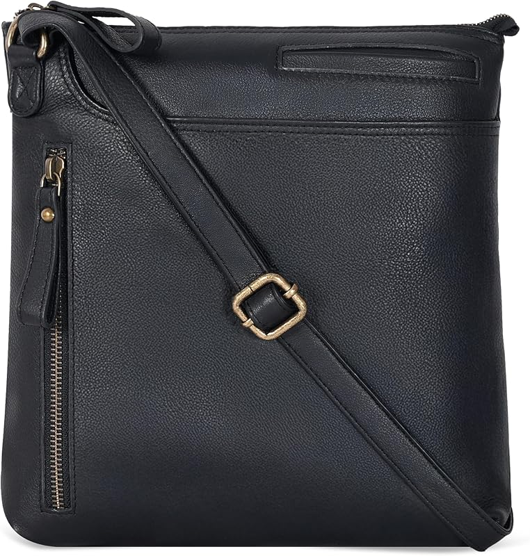 Genuine Leather Crossbody Bag For Women - Medium Cross Body Handbag Purse | Adjustable Shoulder Strap, Premium Craftsmanship, Durable Reinforced Stitching, Leather Tassel & Quality Metal Fittings