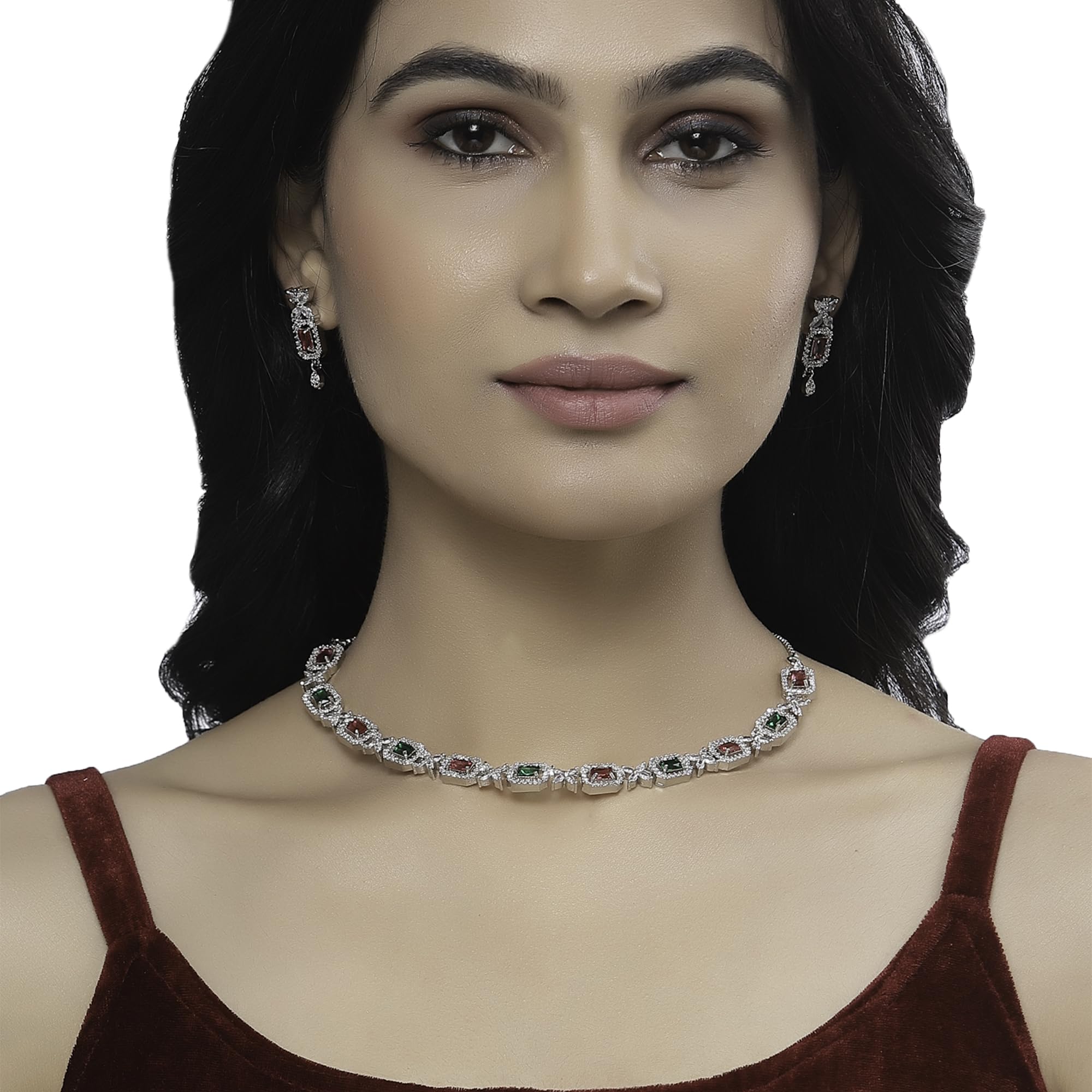 American Diamonds Necklace & Earrings Set