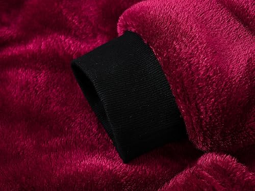 Miniatura 5 de Manta de gran tamaño, manta súper suave y cálida de gran tamaño, manta de franela Sherpa con bolsillo gigante para hombres, mujeres, adolescentes y