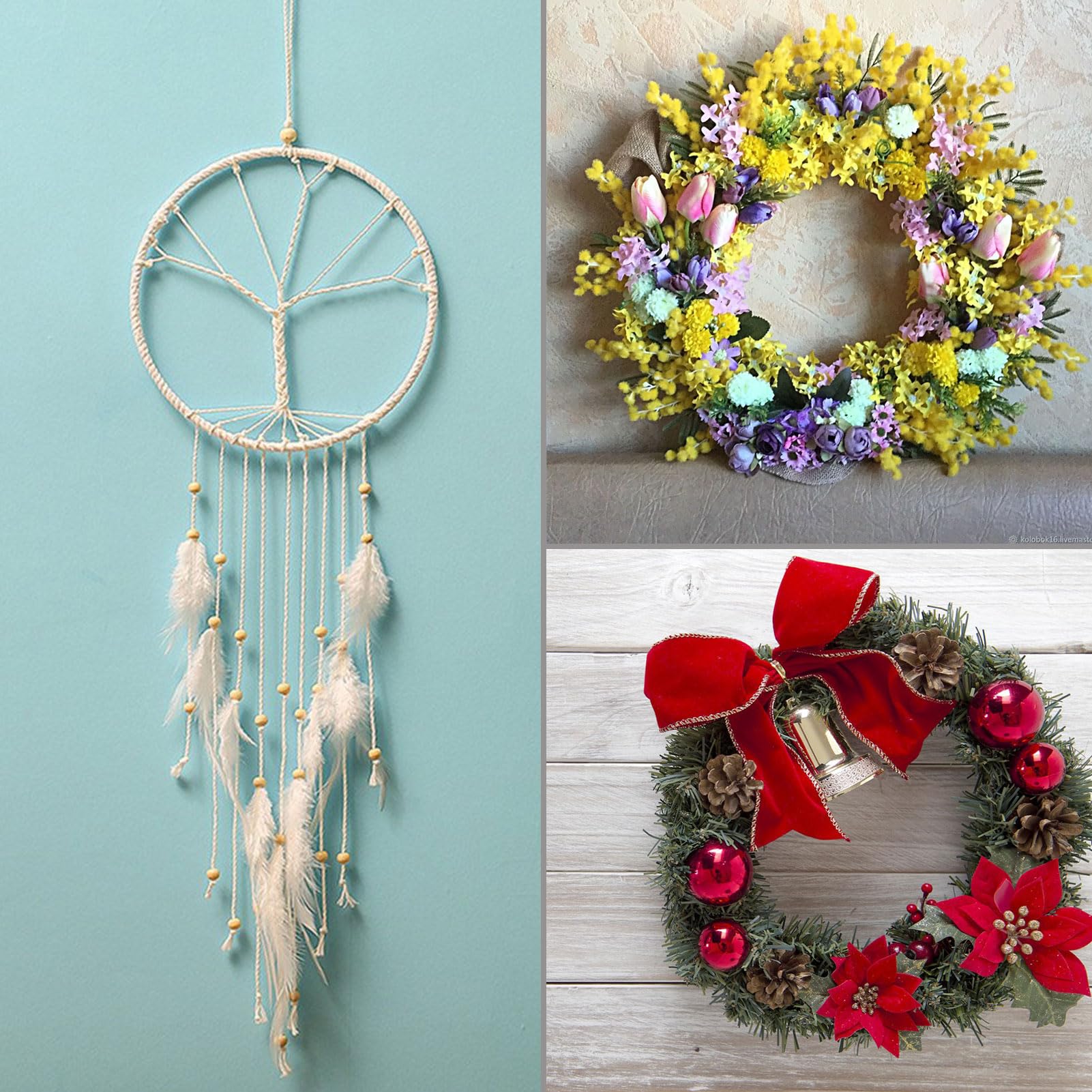 Cerchi per Acchiappasogni, 10 Pezzi Cerchio per Ghirlanda, 10cm Cerchio Metallo Allestimenti, DIY Cerchi Metallo per Decorazioni, Cerchi per Decorazioni Adatto per Decorare Ghirlande Nuziali Arazz