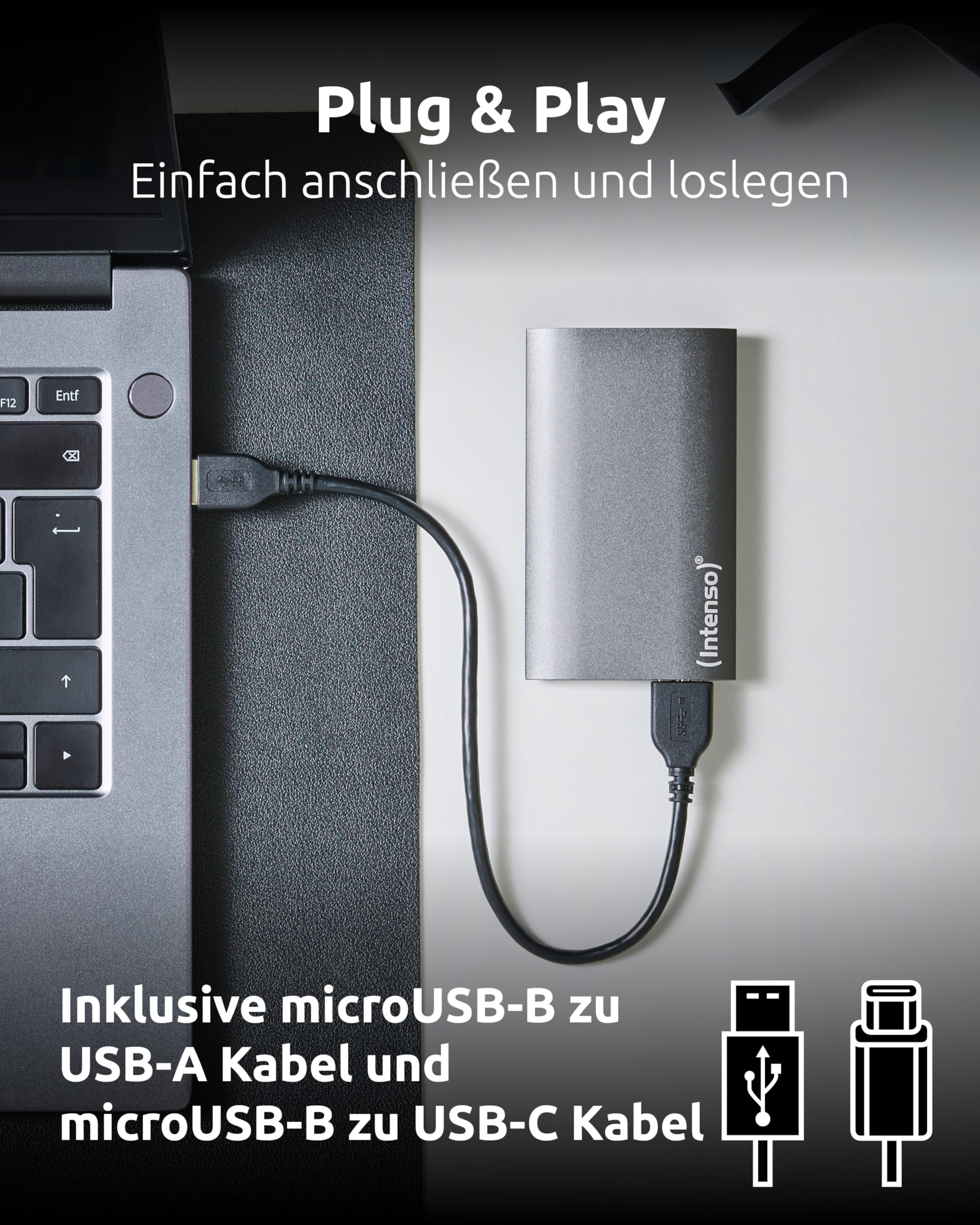 Intenso Disque SSD Externe Premium 512 Go USB 3.0 Anthracite