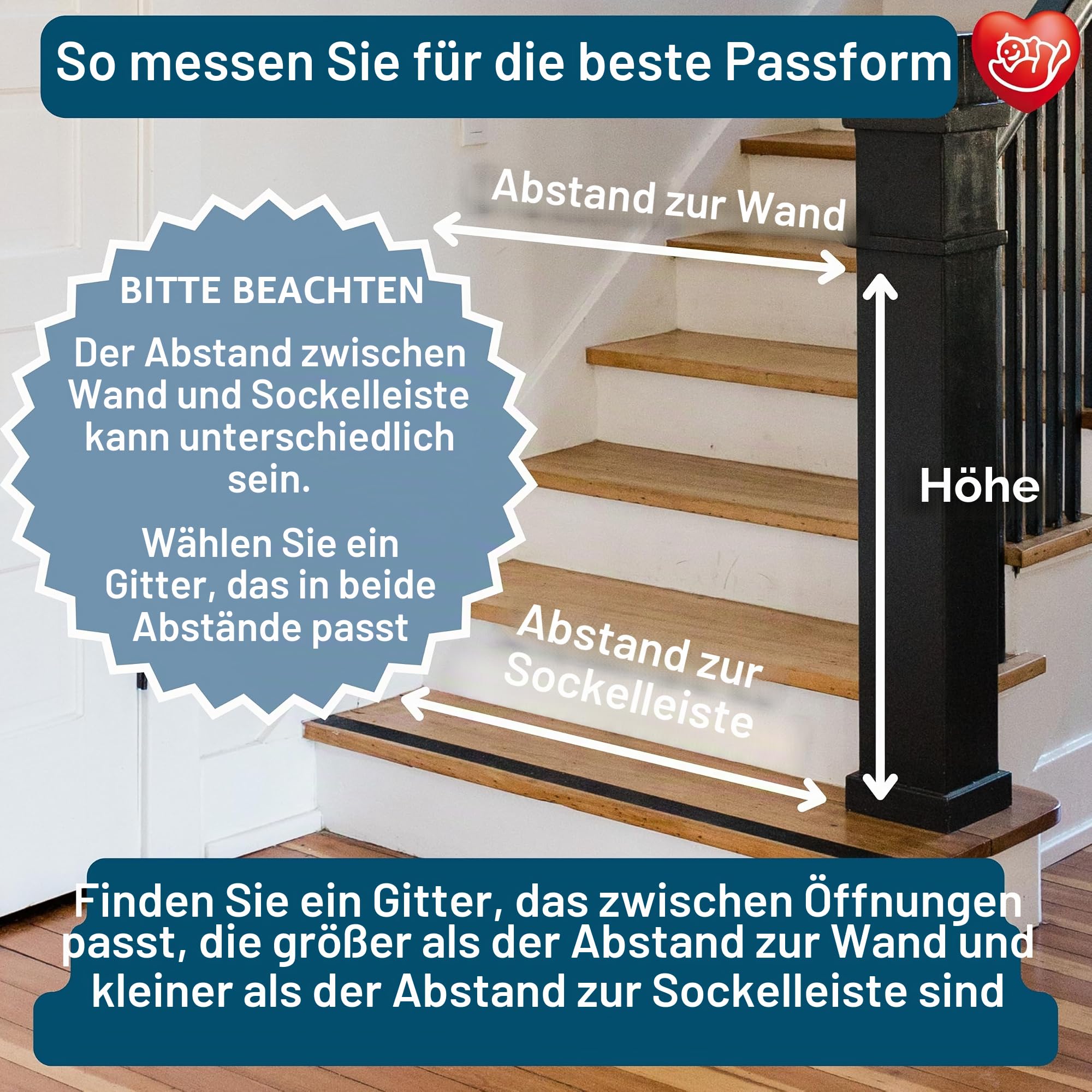 BabyDan FlexiFit, 67-105,5 cm, Verlängerbares und Flexibles Treppenschutzgitter/Babygitter/Sicherheitsgitter, Metall, Schwarz, Hergestellt in Dänemark - (Haustiergitter/Hundegitter)